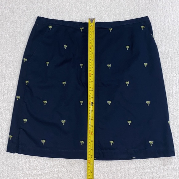 LizGolf Navy Blue with Palm Trees Golf Skort Skirt Size 12 🌴LIKE NEW!🌴 - Picture 9 of 10